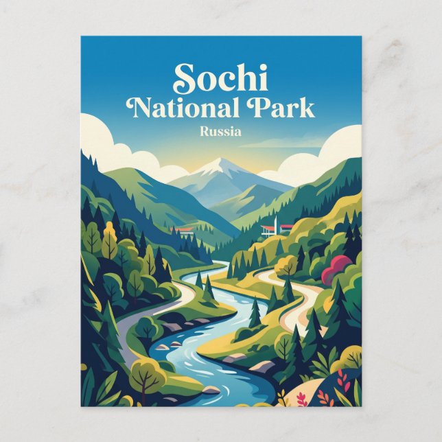 Sochi National Park Russia Postcard (Front)