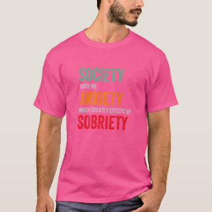 Social Anxiety For Men or Women Overthinking 1 T-Shirt