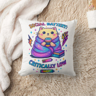 Social Battery Critically.... Cushion