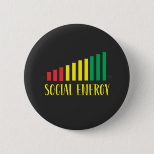 Social Battery Social Energy Introvert 6 Cm Round Badge