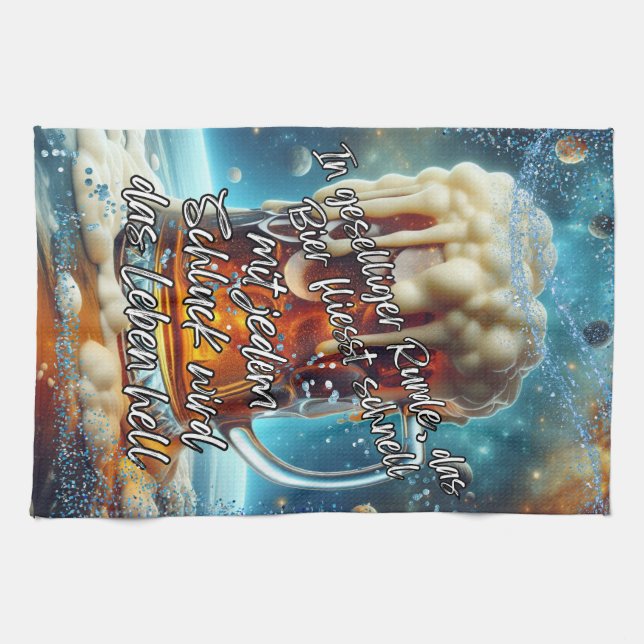 social beer tea towel (Horizontal)