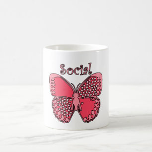 Social Butterfly Coffee Mug