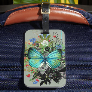 Social Butterfly  Luggage Tag