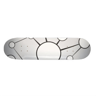 Social Circles Diagram Design Skateboard