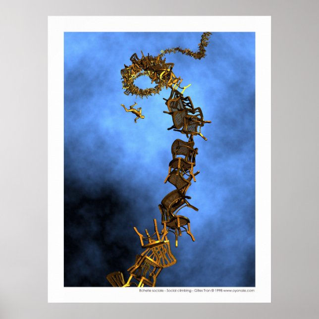 Social climbing - Echelle sociale Poster (Front)