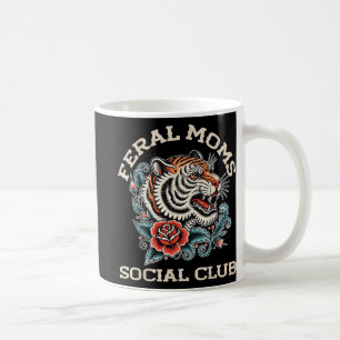 Social Club Somebodys Feral Wife Mum Life Trendy Coffee Mug