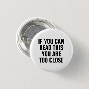 Social Distance 3 Cm Round Badge