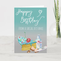 Social Distance Happy Birthday Covid-19