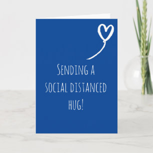 Social Distance Hug Miss You Birthday Card
