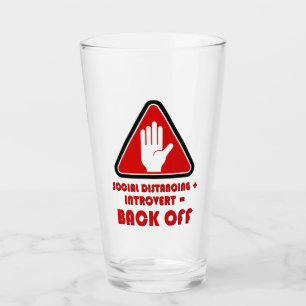 Social Distancing and Introvert, Back Off Glass