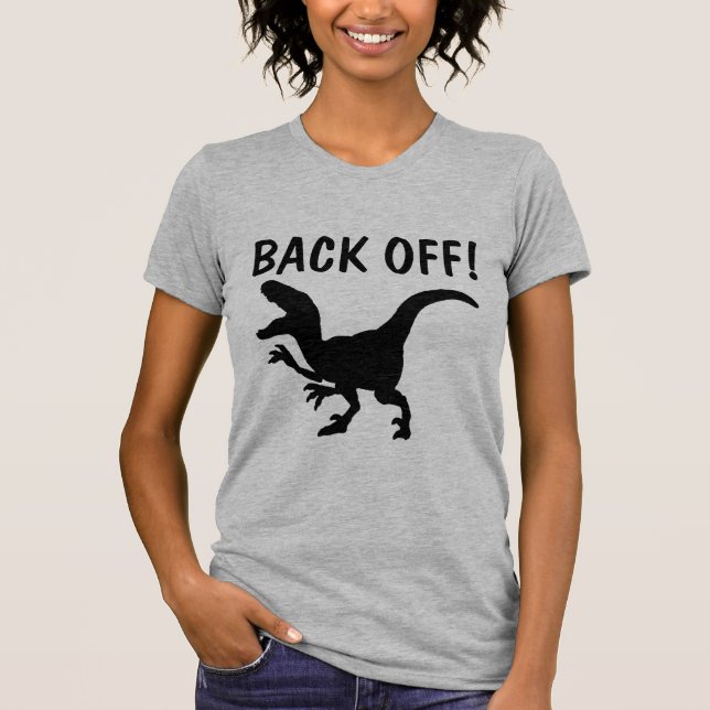 SOCIAL DISTANCING BACK OFF! DINO T-SHIRTS (Front)