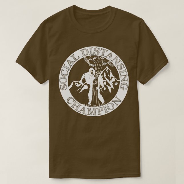 Social Distancing Champion 2 T-Shirt (Design Front)