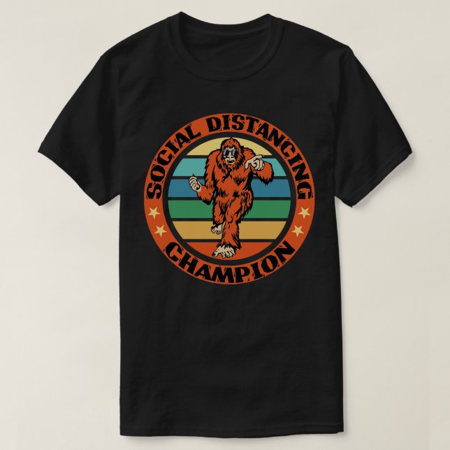 social distancing champion 4 T-Shirt (Design Front)