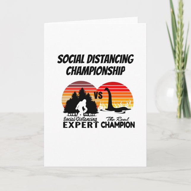 Social Distancing Championship - Yeti Vs Nessi Card (Front)