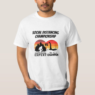 Social Distancing Championship - Yeti Vs Nessi T-Shirt