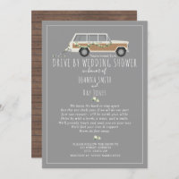 Social Distancing Drive By Wedding Shower Grey