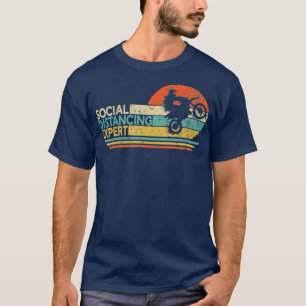 Social Distancing Epert Motocross Vintage Dirt T-Shirt