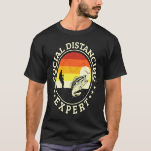 Social Distancing Expert Ice Fishing outfit T-Shirt