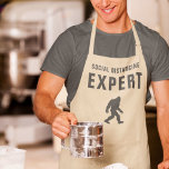 Social Distancing Expert Sasquatch Funny Apron<br><div class="desc">A funny gift for your introvert friend.</div>