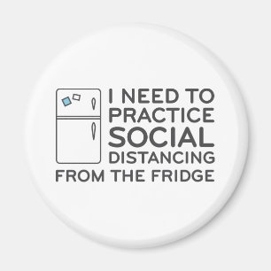 Social Distancing Fridge Magnet