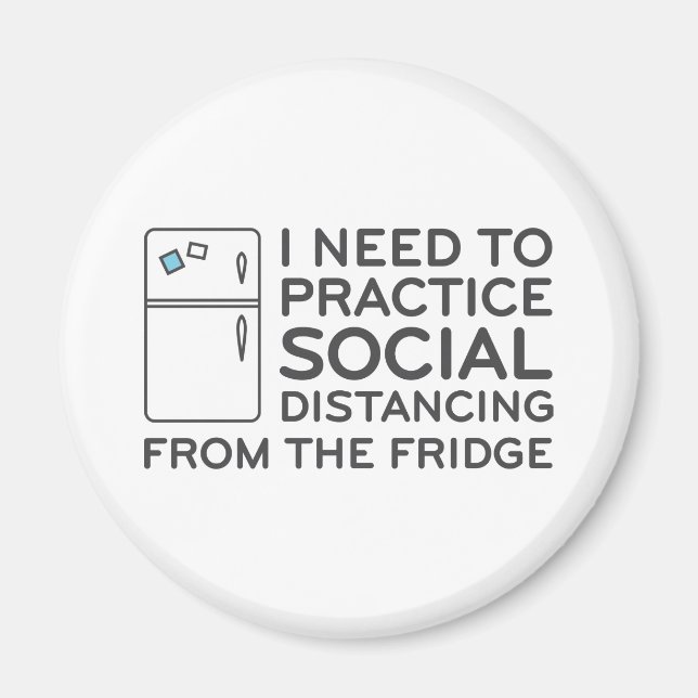 Social Distancing Fridge Magnet (Front)