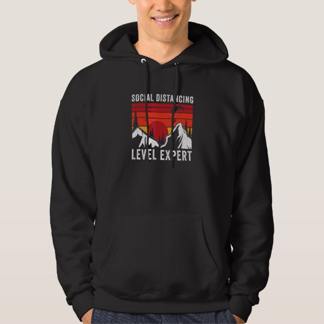 Social Distancing Level Expert Paraglider Hoodie (Front)