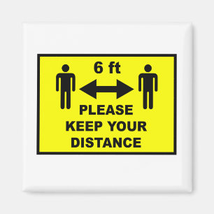 Social Distancing Magnet
