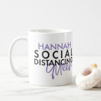 Social distancing queen modern typography design