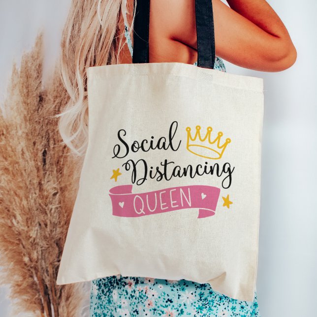 Social Distancing Queen Tote Bag (Creator Uploaded)