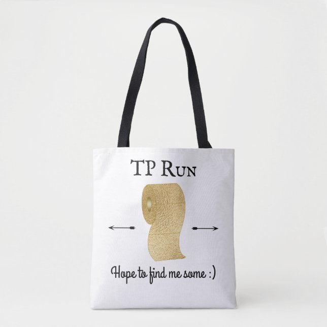 Social Distancing TP Run Tote Bag (Front)