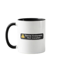 Social Endurance Not Installed Warning Design