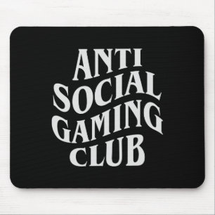 Social Gaming Club Funny Video Game Player  Mouse Pad