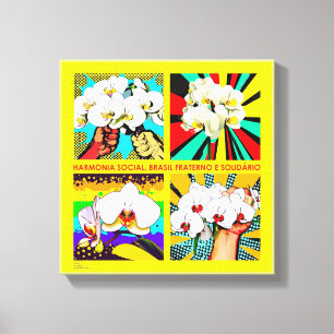 SOCIAL HARMONY - On-screen printing Canvas Print