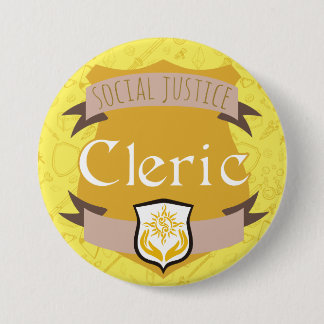 Social Justice Class Button: Cleric 7.5 Cm Round Badge