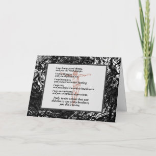 Social Justice Crucifix Card