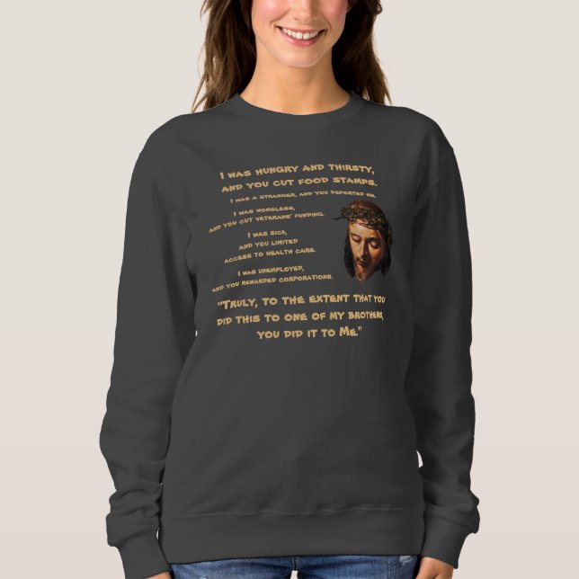 Social Justice Jesus Sweatshirt (Front)