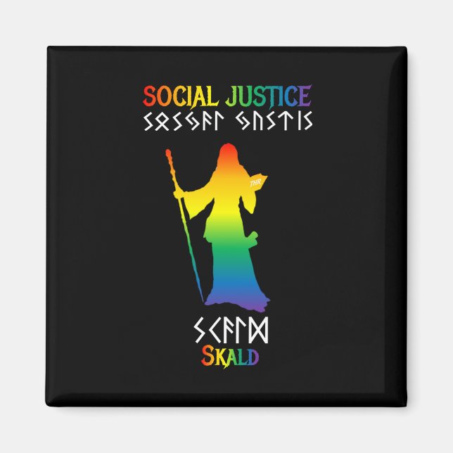 Social Justice Skald Magnet (Front)