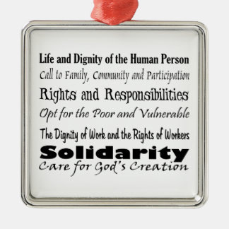 Social Justice Themes Metal Tree Decoration