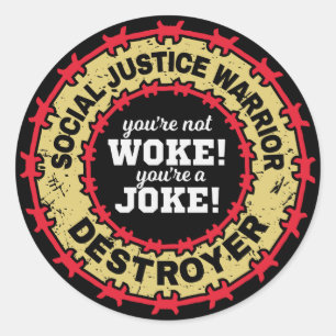 SOCIAL JUSTICE WARRIOR DESTROYER - Funny Stickers