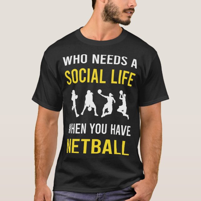 Social Life Netball T-Shirt (Front)