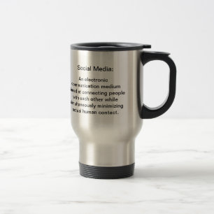 Social Meda Travel Mug