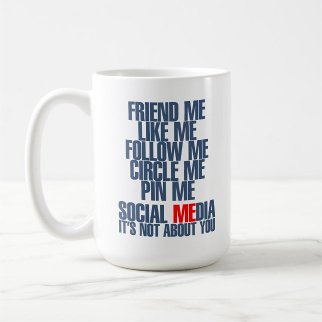Social MEdia Coffee Mug (Left)