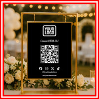 Social Media Connect With Us Instagram TikTok X QR
