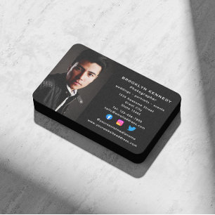 Social Media Freelance Photographer Photo Headshot Business Card