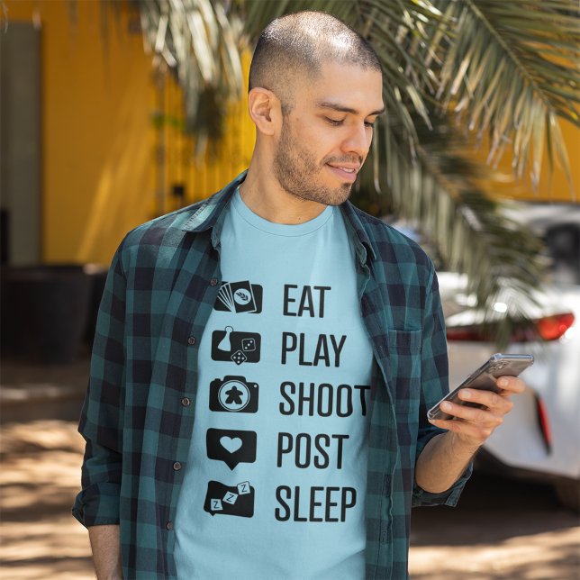Social Media Gamer Black Art Mens Shirt (Creator Uploaded)