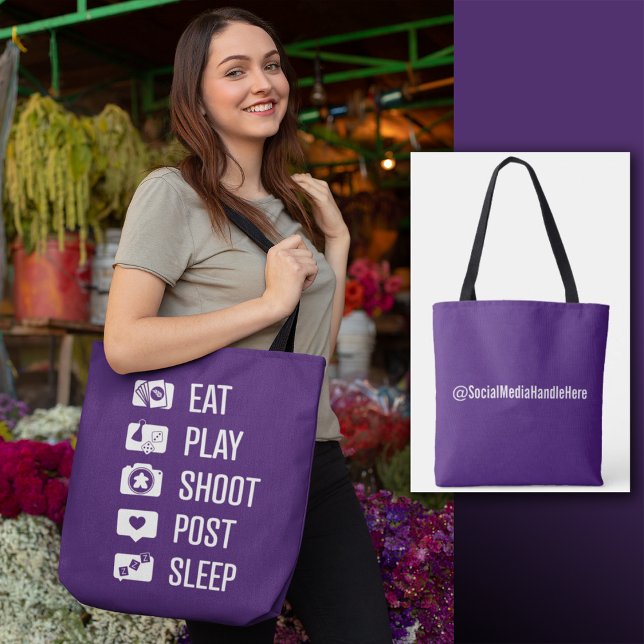 Social Media Gamer Tote Bag (Creator Uploaded)