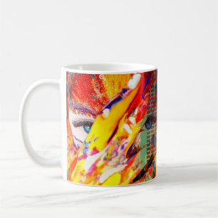 Social Media Hand Nails Skin Buttons Paint Coffee Mug