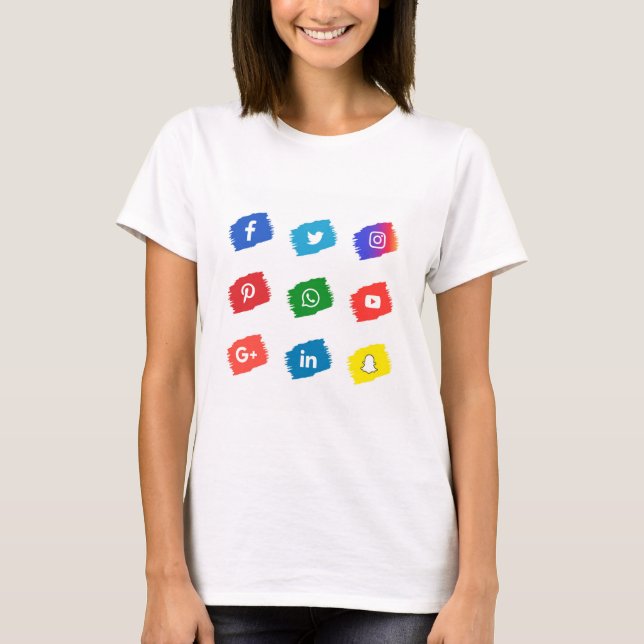 Social media icon  T-Shirt (Front)