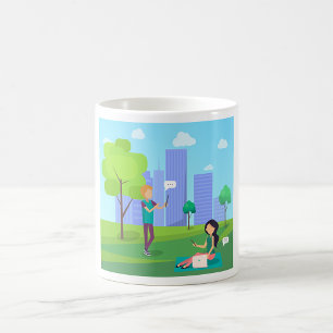 Social Media In The Park Coffee Mug