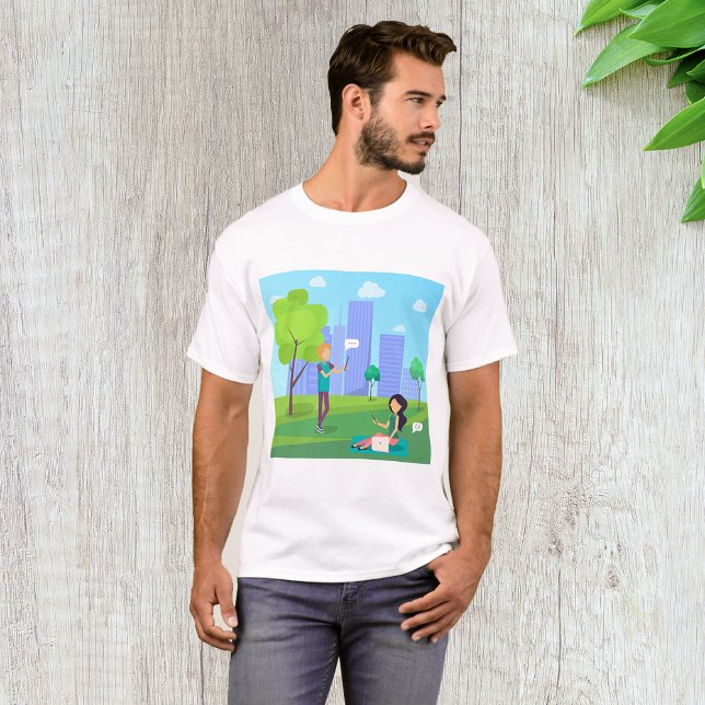 Social Media In The Park T-Shirt (Creator Uploaded)